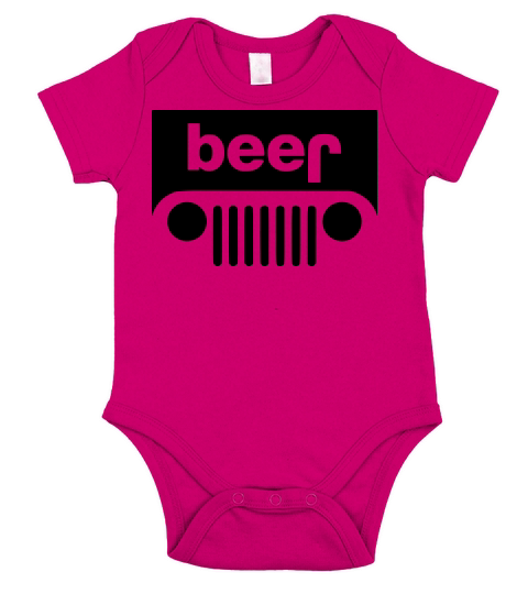 Beer Jeep - Baby Onesie Short Sleeve Baby One-Piece