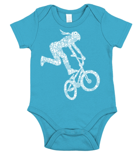 BMX Girls Bike Stunt Kids Short Sleeve Baby One-Piece