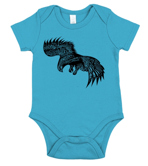 Eagle Swooping For Birders And Falconers Short Sleeve Baby One-Piece