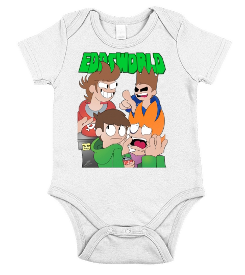 EDDSWORLD THE END EDD MATTTOM TORD DIDDLY DOO Short Sleeve Baby One-Piece