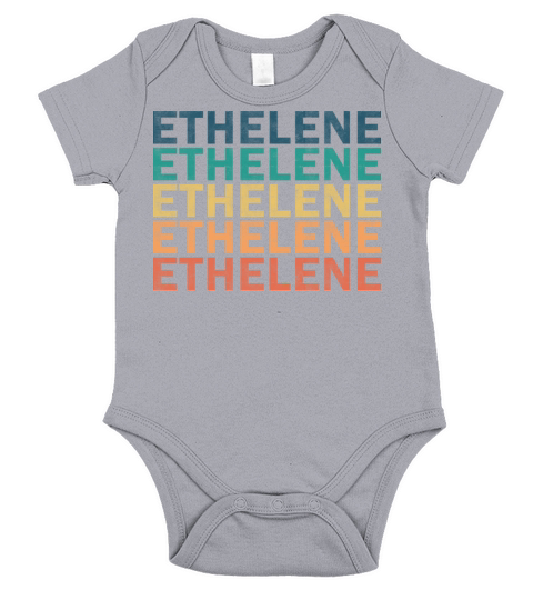 Ethelene Name T Shirt - Ethelene Vintage Retro Nam Short Sleeve Baby One-Piece