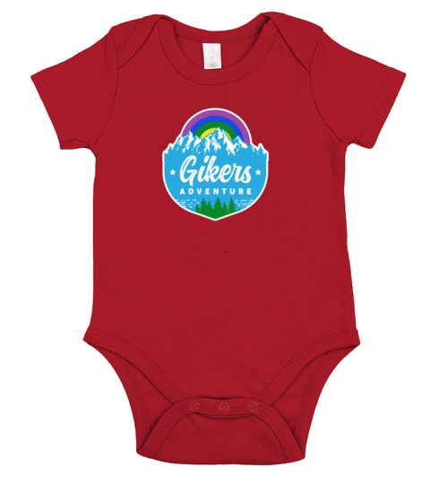 Gay Hiker and Biker Outdoor Activity Theme Gikers Short Sleeve Baby One-Piece