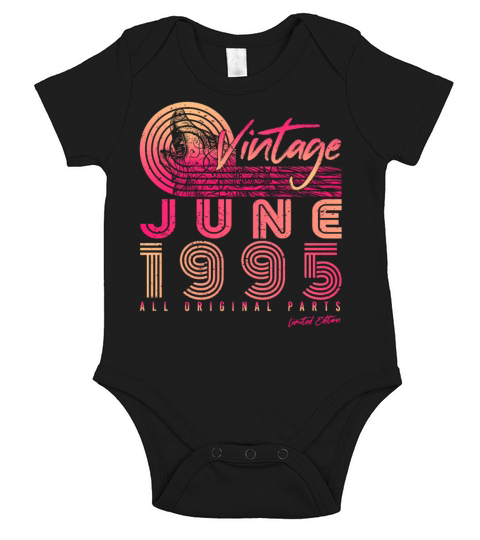 Gift Idea 1995 June Short Sleeve Baby One-Piece