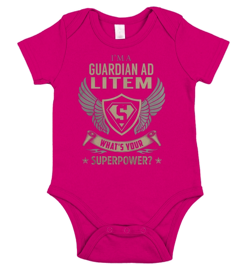 I am a Guardian Ad Litem What is Your Superpower Job Shirts Short Sleeve Baby One-Piece