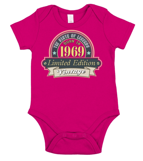 Idea for a gift to those who were born in 1969 Short Sleeve Baby One-Piece