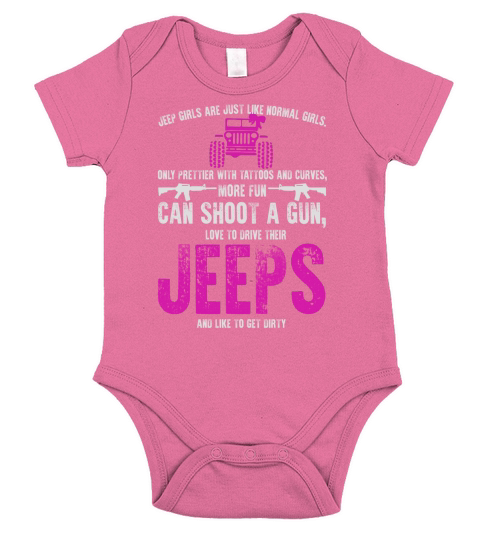 jeep girls are just like normal girls only prettie - Womenâ€™s Premium T-Shirt Short Sleeve Baby One-Piece