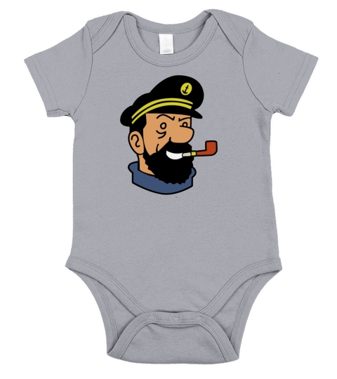 Kapitän Haddock Tim und Struppi Cartoon Comic Short Sleeve Baby One-Piece
