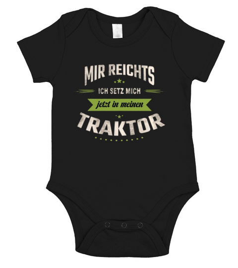 Landwirt und Traktor Short Sleeve Baby One-Piece