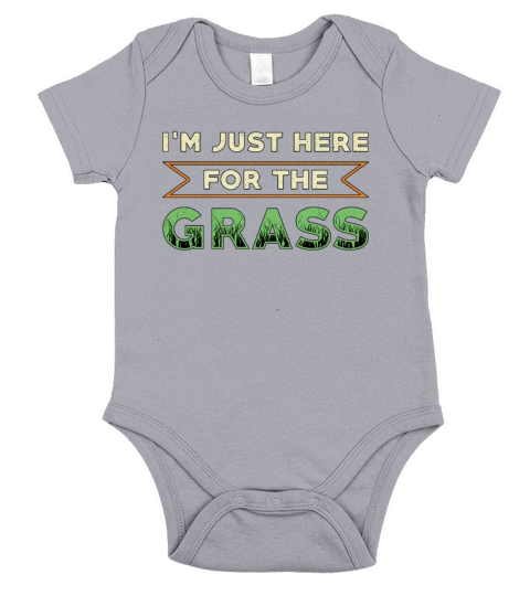 Lawn Mower Im Just Here For The Grass Lawn Mowing Short Sleeve Baby One-Piece