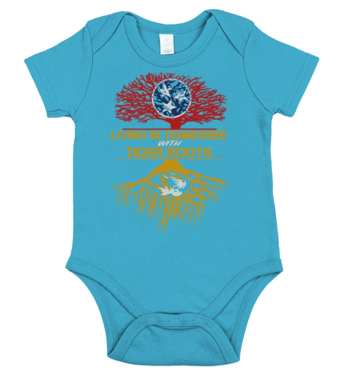 living in tennessee with tigers roots Short Sleeve Baby One-Piece