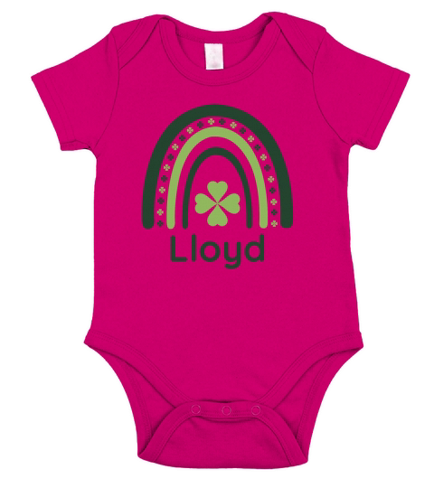 Lloyd Clover Boho Rainbow Short Sleeve Baby One-Piece