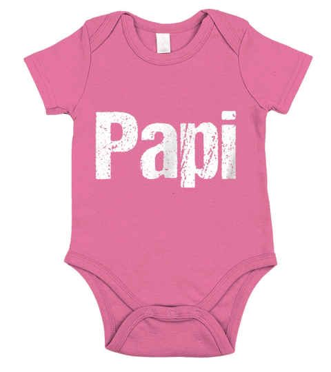 Mens Fun Fathers Day Shirt for Dad, Papi. Hispanic, Latino Shirt Short Sleeve Baby One-Piece
