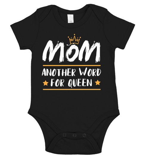 Mom another word for queen Short Sleeve Baby One-Piece