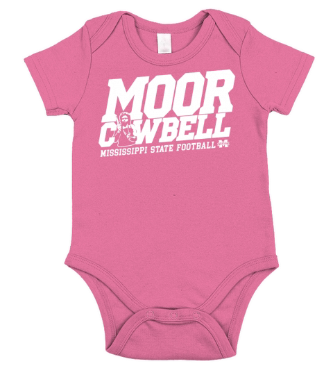 Moor Cowbell Shirt Mississippi State Football Short Sleeve Baby One-Piece