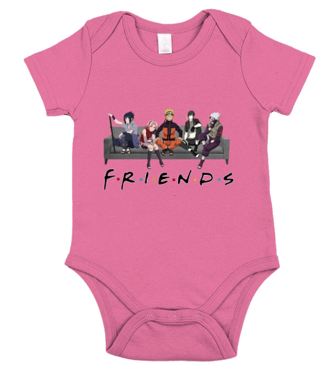 Naruto Sakura Sasuke Sai and Kakashi Friends Short Sleeve Baby One-Piece