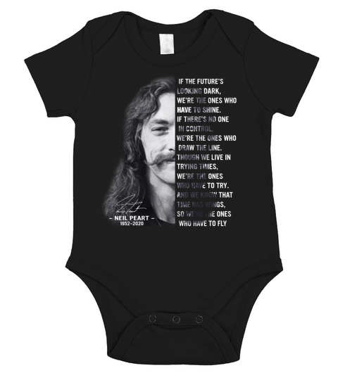 Neil Peart 1952 2020 signature Rush Everyday Glory Lyrics shirt Short Sleeve Baby One-Piece