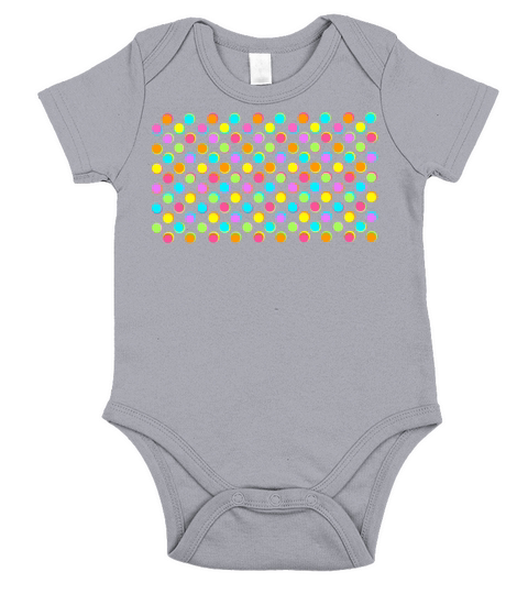 Neon Bubbles - Horizontal Short Sleeve Baby One-Piece