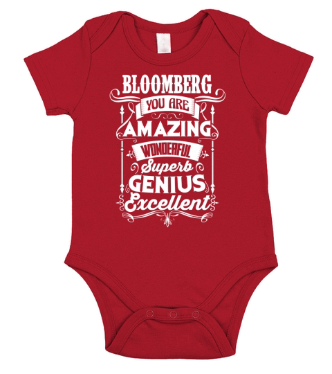 Proud To Be BLOOMBERG Tshirt Short Sleeve Baby One-Piece