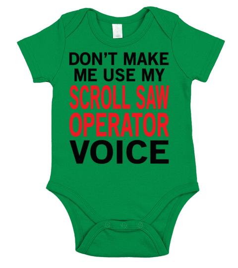 Scroll Saw Operator Voice Short Sleeve Baby One-Piece