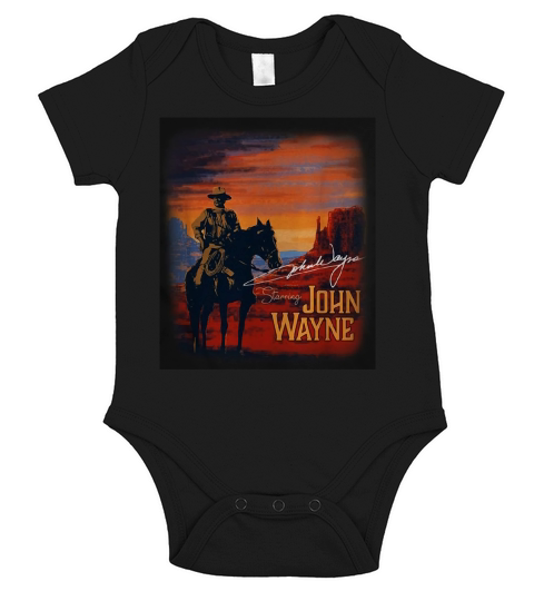 Signature Starring John Wayne shirt Short Sleeve Baby One-Piece