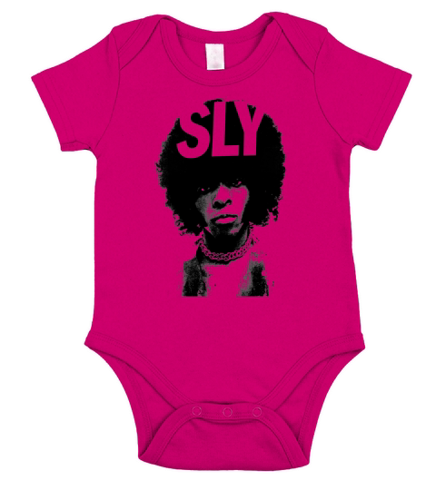 SLy Stone Portrait TShirt Short Sleeve Baby One-Piece