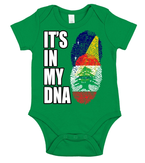 Tokelauan And Lebanese Mix Heritage DNA Flag Short Sleeve Baby One-Piece