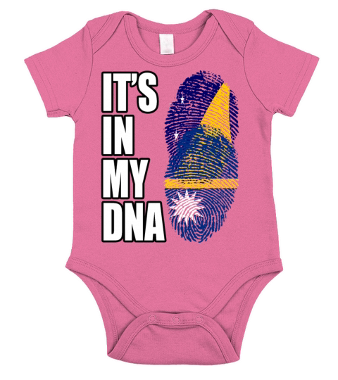 Tokelauan And Nauruan Mix Heritage DNA Flag Short Sleeve Baby One-Piece