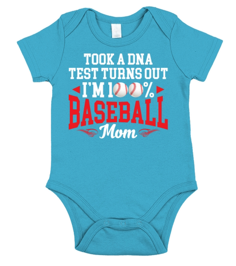 Took A DNA Test Turns Out Im 100 Percent Baseball Short Sleeve Baby One-Piece