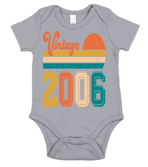 Vintage 2006 birthday gift Short Sleeve Baby One-Piece