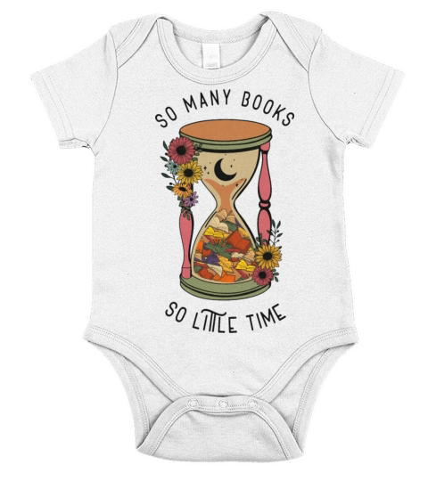 Vintage Reading Sublimation Short Sleeve Baby One-Piece