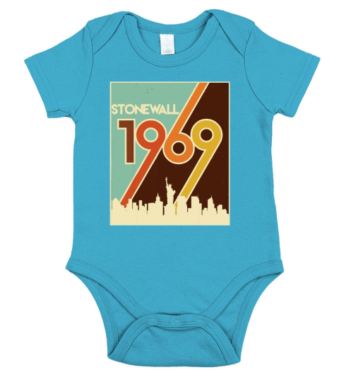 Vintage Stonewall 1969 50Th Anniversary LGBTQ Gay Pride Tee shirt Short Sleeve Baby One-Piece