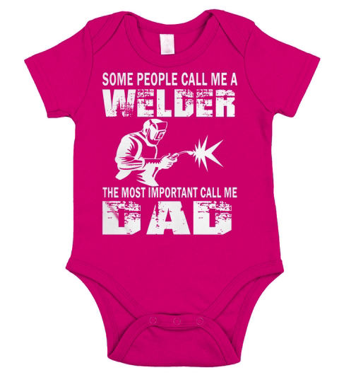 WELDER DAD Short Sleeve Baby One-Piece