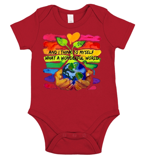 World Environment Day and I think to myself what a wonderful world shirt Short Sleeve Baby One-Piece