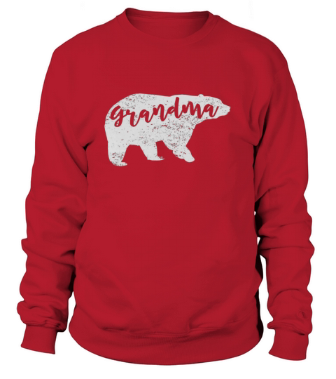 grandma bear t shirt grandma life tee distressed edition z2r Black Sweatshirt Unisex