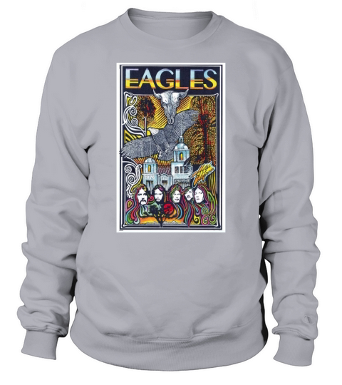 HISTORY OF THE EAGLES Rock Band Black Sweatshirt Unisex