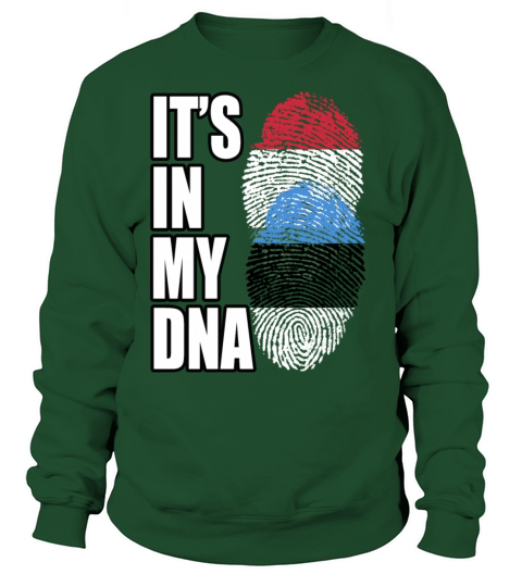 Hungarian And Estonian Mix Heritage DNA Flag Sweatshirt Unisex
