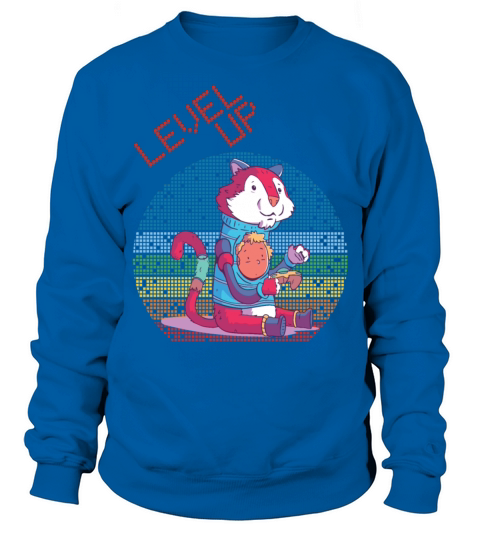 Level Up Gamer Video Games Retro Vintage Gaming Hi Sweatshirt Unisex