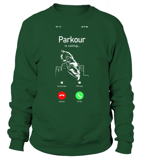 Parkour Free Running Traceur Phone Sweatshirt Unisex