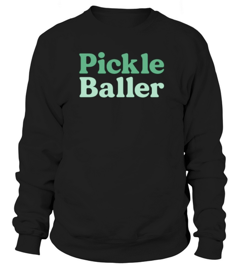 Pickle Baller Retro Pickleball Player Matching Sweatshirt Unisex