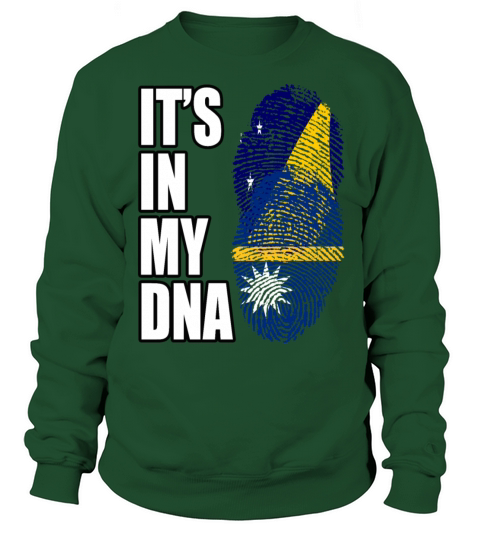 Tokelauan And Nauruan Mix Heritage DNA Flag Sweatshirt Unisex