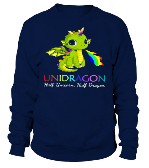 Unidragon half unicorn half unicorn LGBT Sweatshirt Unisex