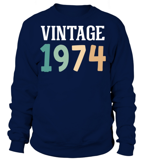 Vintage 1974 48th Birthday Sweatshirt Unisex