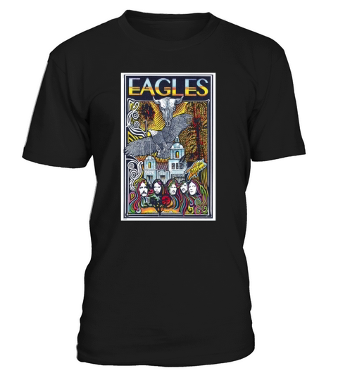 HISTORY OF THE EAGLES Rock Band Black T-Shirt Unisex
