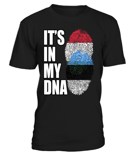 Hungarian And Estonian Mix Heritage DNA Flag T-Shirt Unisex