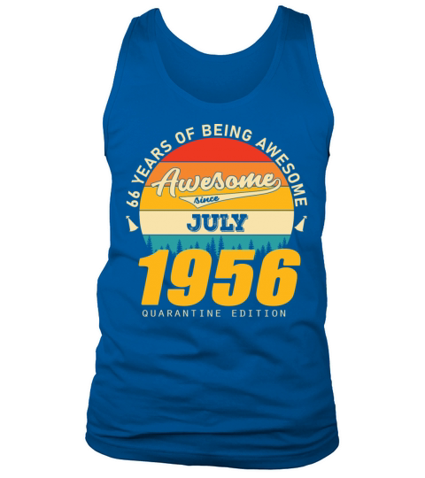 1956 Quarantine Edition July 66th birthday gift Tank Top Unisex