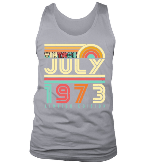 1973 In July Vintage Tank Top Unisex