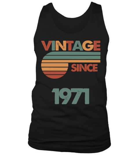 51th Vintage Birthday 1971 Tank Top Unisex
