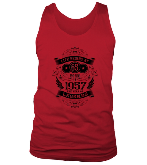 65th Birthday Gifts 1957 Vintage Birthday Saying Tank Top Unisex