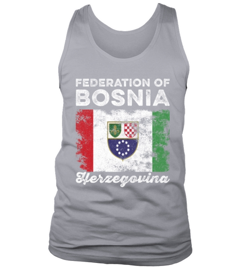 Bosnia and Herzegovina Flag Distressed Tank Top Unisex