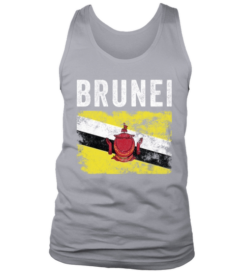 Brunei Flag Distressed - Bruneian Flag Tank Top Unisex